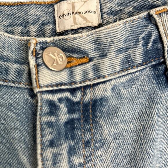 Vintage 90s Calvin Klein Easy Fit Jeans Men’s 34 Light Wash USA Denim - Picture 3 of 8